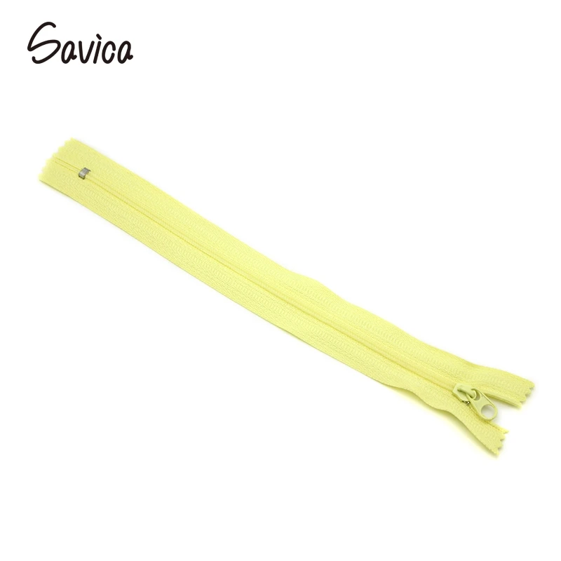 Yellow 3pcs Savica 3 шт./лот 20 см Длина разноцветного нейлона катушки молнии закрытые портной одежды мешки швейная рукоделие DIY аксессуары LX498 - Цвет: Yellow 3pcs