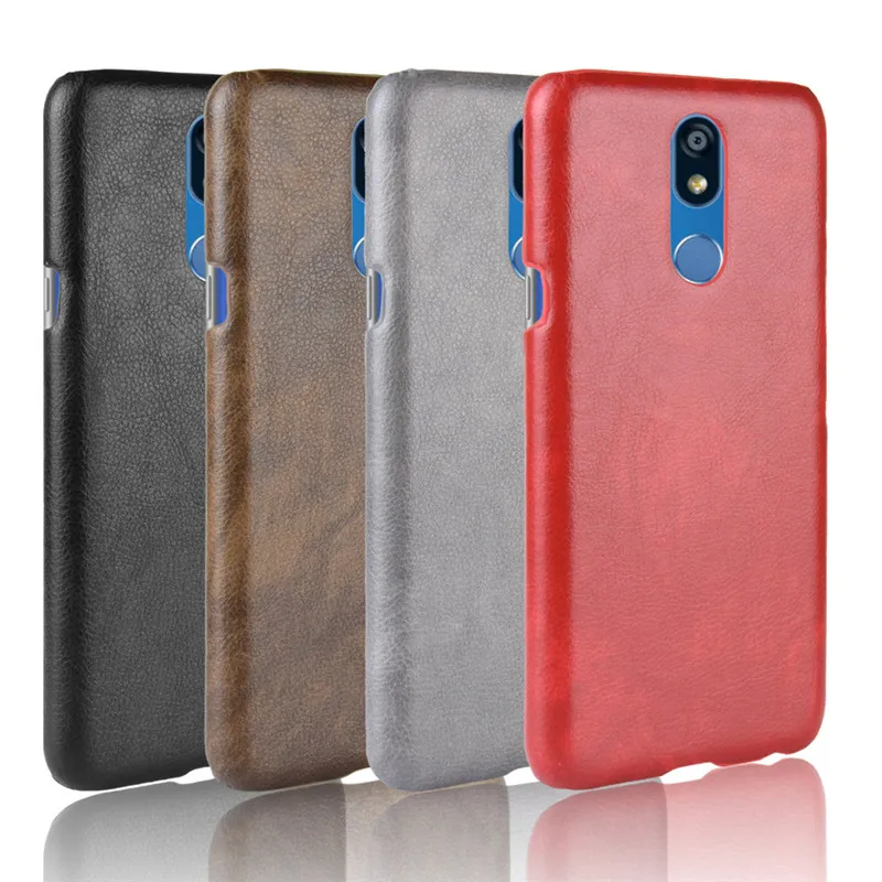 Для LG K40 чехол для крышки корпуса в ретро стиле из натуральной кожи Litchi