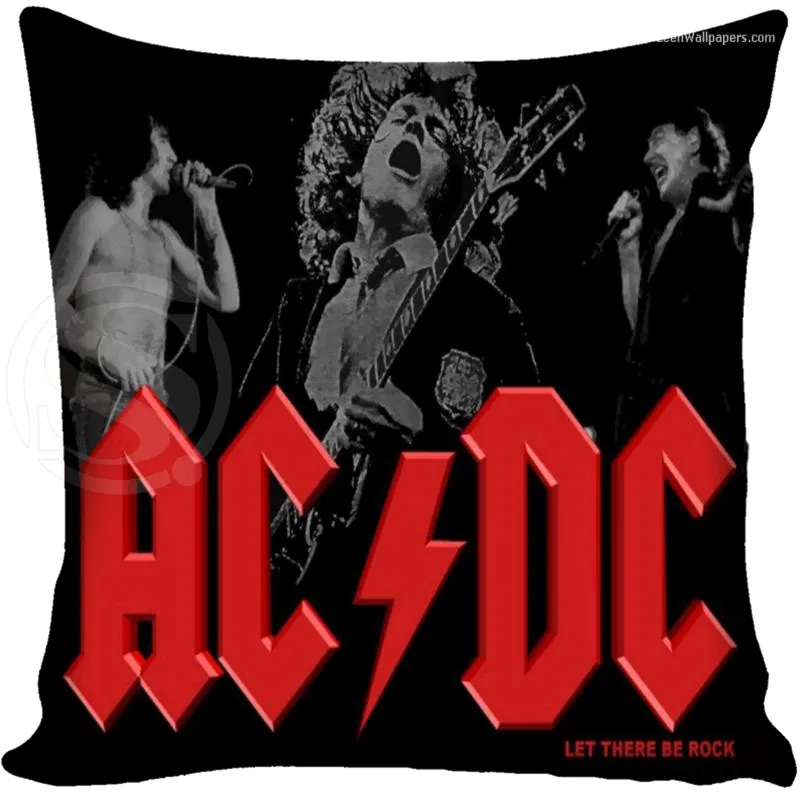 Хит, на заказ, ACDC, квадратный чехол для подушки, на заказ, на молнии, для спальни, для дома, наволочка, чехол, 35X35 см, 40x40 см