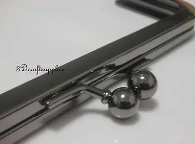 Металлическая рамка для кошелька клей на застежке зажим gunmetal 8 дюймов X 3 дюйма Y5 |