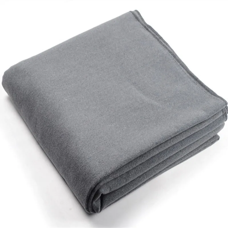 Теплое одеяло для медитации и йоги Enipate серое многофункциональное нескользящее