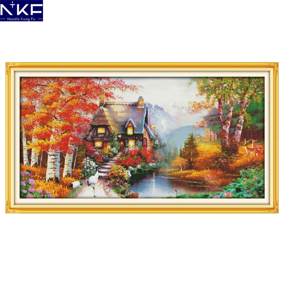 Набор для вышивки крестиком NKF Дом мечты|counted cross stitch|embroidery stitchcross stitch embroidery |