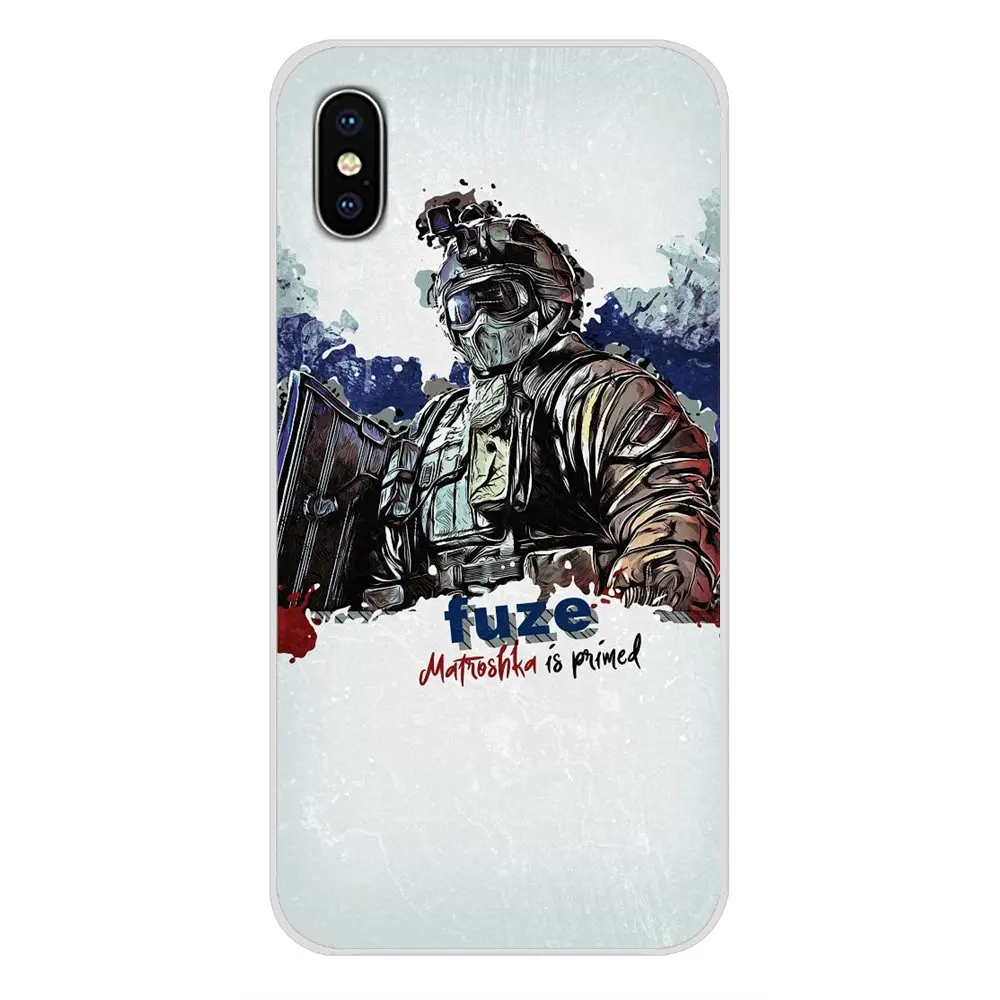 Силиконовый чехол для телефона Xiaomi Redmi Note 6A MI8 Pro S2 A2 Lite Se MIx Max 2 3 Oneplus 6T Rainbow Six Siege game