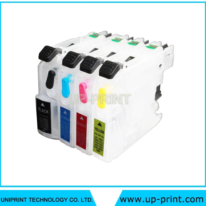 1 комплект LC101 LC103 LC105 LC107 многоразовый картридж совместимый для brother MFC J245 J285DW J450DW