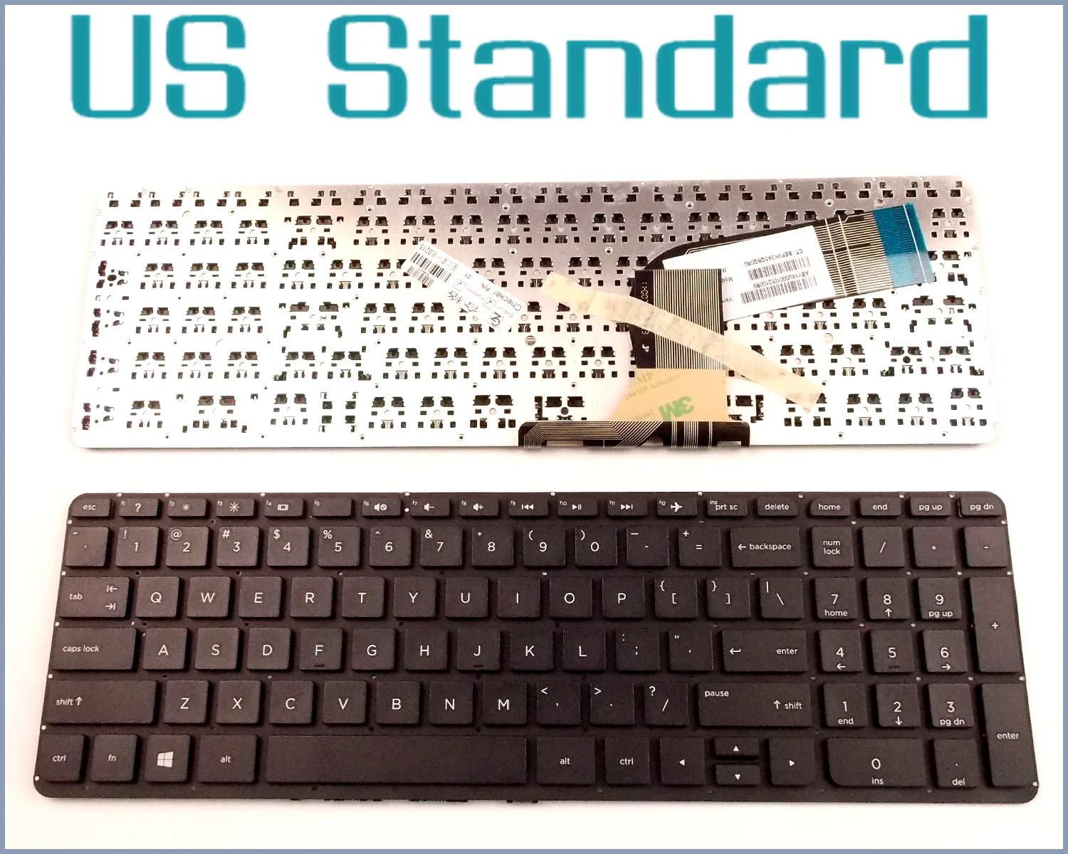 

US English Version Keyboard for HP Pavilion 15-p030nr 15-p071nr 15-p099nr 15z-p000 15-p010dx 15-p020ca 15-p021ca Laptop