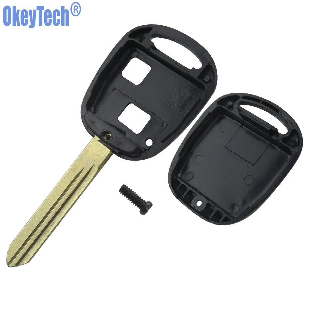 OkeyTech новый запасной чехол для Toyota Avensis Yaris Auris с двумя кнопками ключа TOY47 Blade|fob case|fob