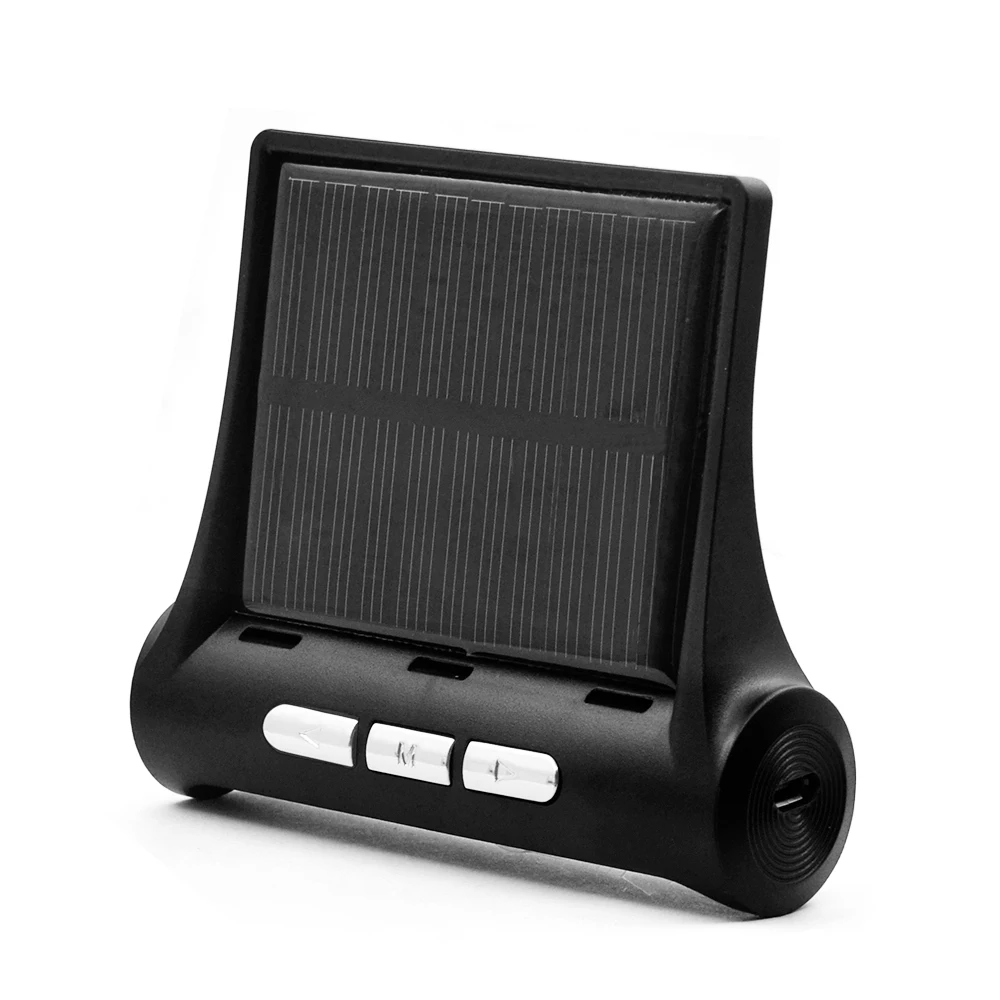 PromotionCar TPMS система контроля давления в шинах Солнечная зарядка HD цифровой ЖК-дисплей Автоматическая сигнализация Беспроводная с 4 датчиком