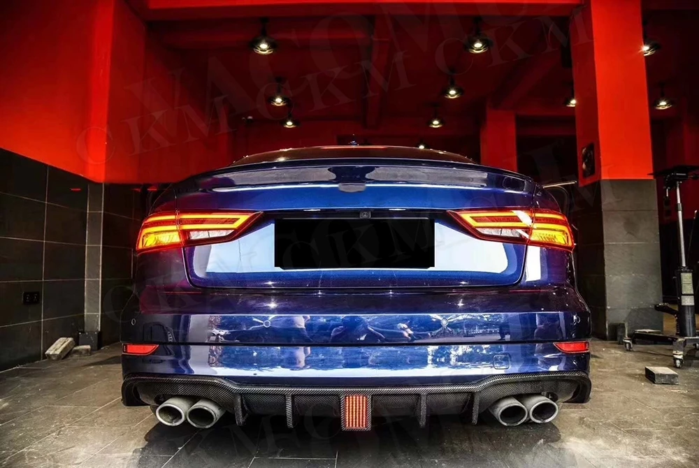 Фонарь из углеродного волокна со светодиодный светильник кой для Audi A3 Sline S3 RS3 2017