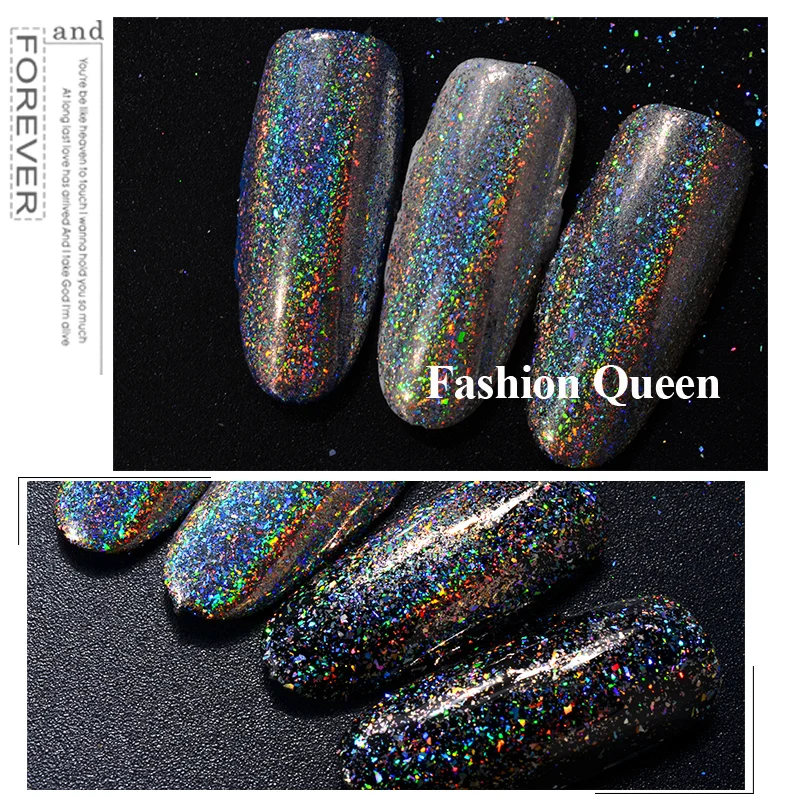 0.2g/box Galaxy Holo Nail Flakes Bling Rainbow Laser Art Sequins Holographic Glitter Powder Paillettes | Красота и здоровье