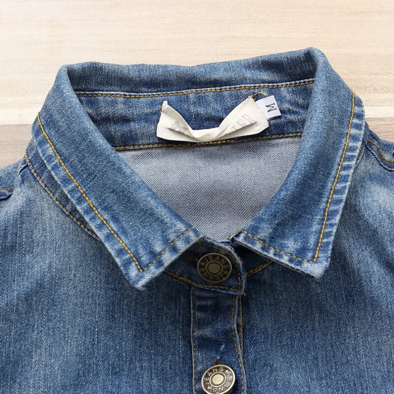 Новые повседневные женские джинсовые куртки модные Универсальные пальто 2017 с