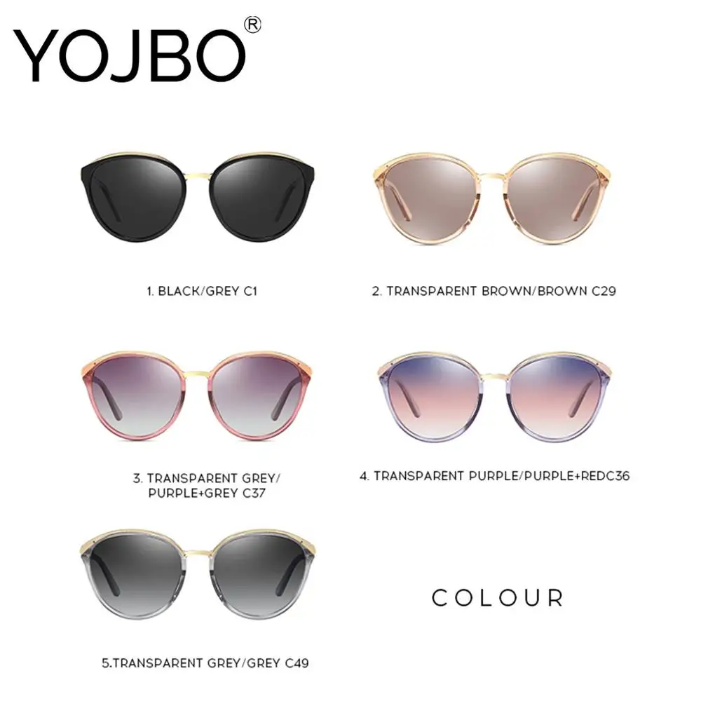 YOJBO модные поляризационные солнцезащитные очки для женщин 2019 Роскошные