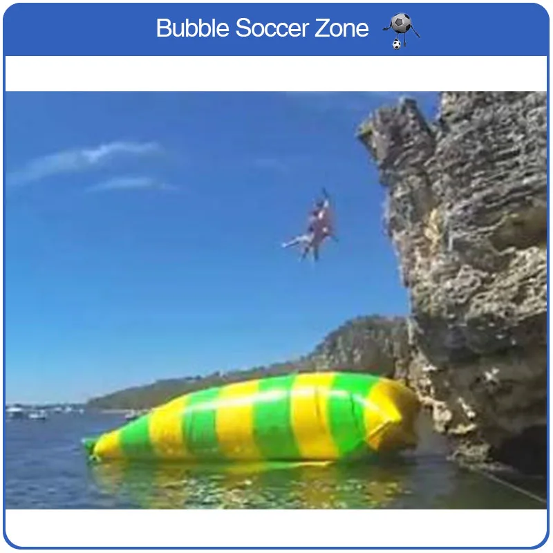 Бесплатная доставка 8x3 м ПВХ водный батут воздушный надувной воздушная подушка