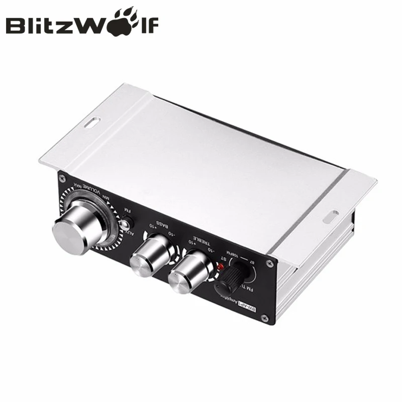 Blitzwolf Портативный мини стерео Hi Fi аудио Авто Усилитель музыка 20 Вт 12 В Мощность