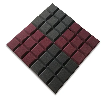Charcola and burgund 4 шт. Высококачественная цветная полиуретановая пена для акустических требований - Цвет: Charcola and burgund