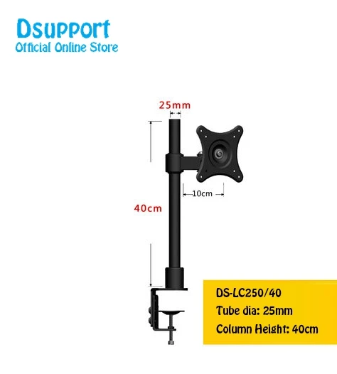 LC250-40 Настольный зажим 10-2" ЖК-светодиодный кронштейн для телевизора, свободный подъем, полное вращение, держатель для монитора, подставка для монитора - Цвет: LC250-40