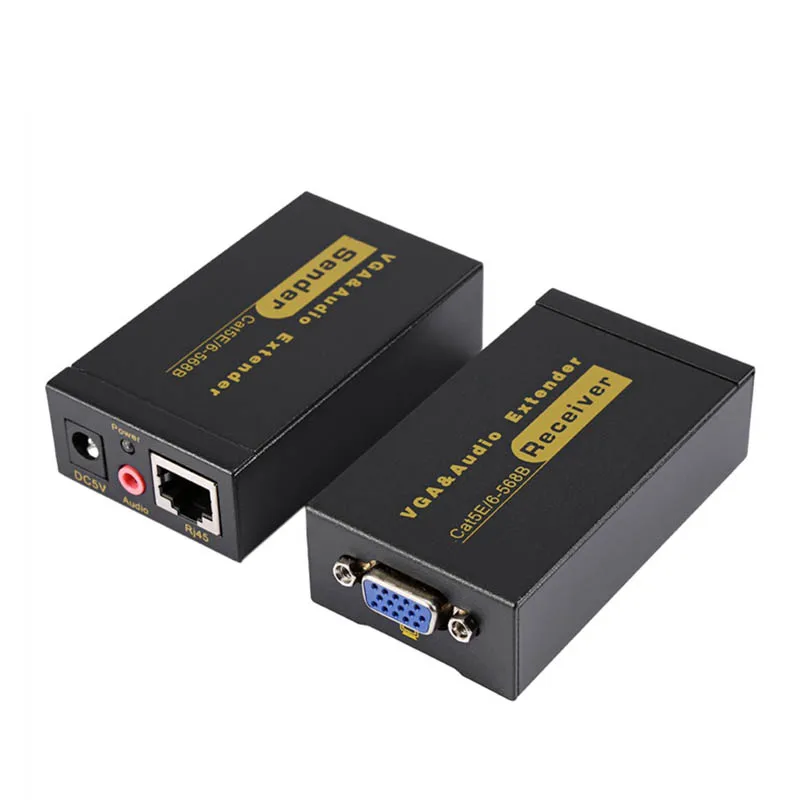 Расширенный передатчик сигнала VGA линии VGA-100MS расширитель сети 100 метров с аудио к