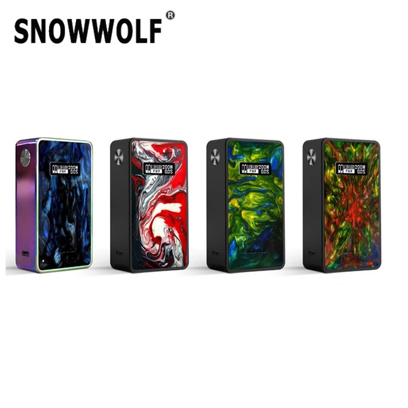 Электронная сигарета оригинал SNOWWOLF 200 Вт R мод электронная коробка 510 резьба 200w Vape
