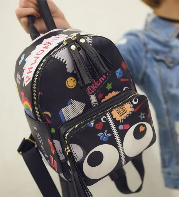 Женский пакет 2016 летний новый модный хан издание печать рюкзак сумка улица |