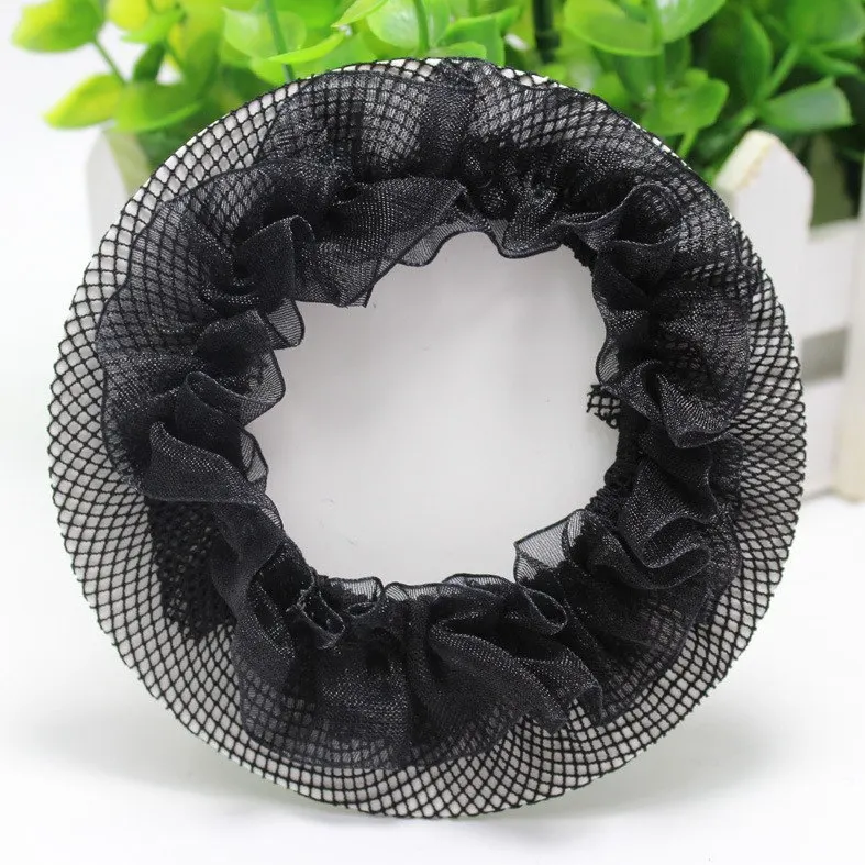 Красивый чехол для булочек Snood женщин сетка волос балет танцев Фигурное катание