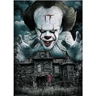 3D Алмазная живопись YA ZOOEY NUO, сделай сам, клоун ужаса, вышивка 5D, вышивка крестиком, стразы, искусственный подарок YU812