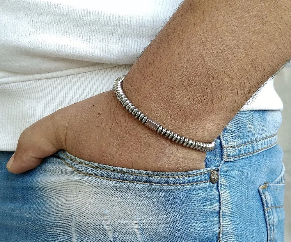 Браслет Pulsera Hombre мужской стильный роскошный ювелирный браслет ручной работы с