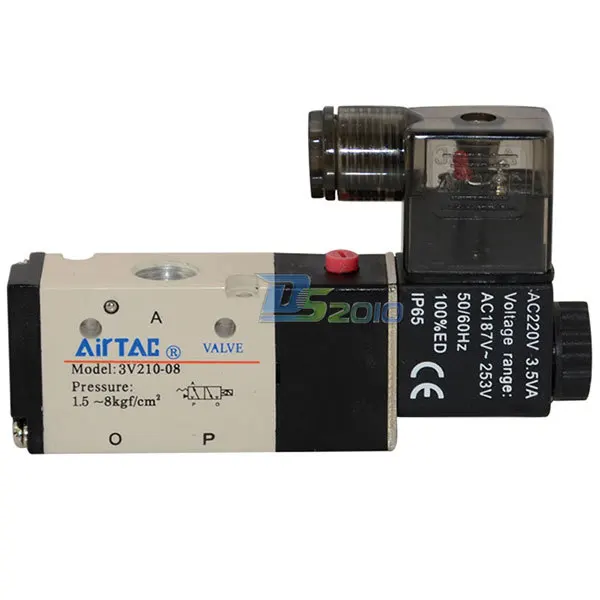 Хорошее качество 1/4 &quotAC 24V 3 way 2 позиционный пневматический Электрический