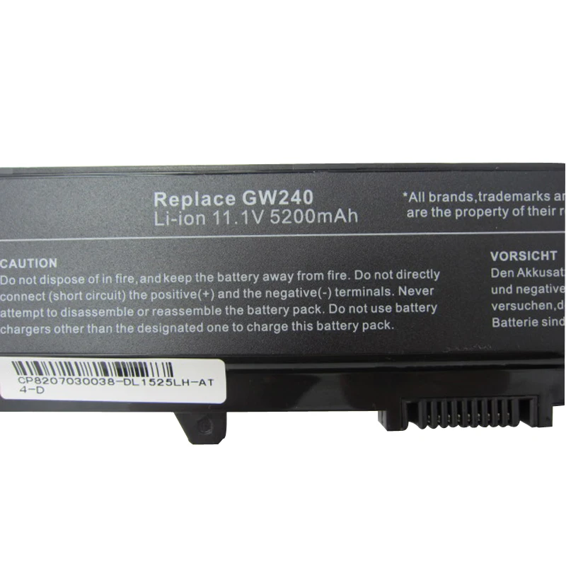 Аккумулятор HSW 5200 мАч для ноутбука Dell Inspiron 1525 1526 1545 Vostro CR693 D608H GP252 GP952 GW240 GW241 WK380 WK381