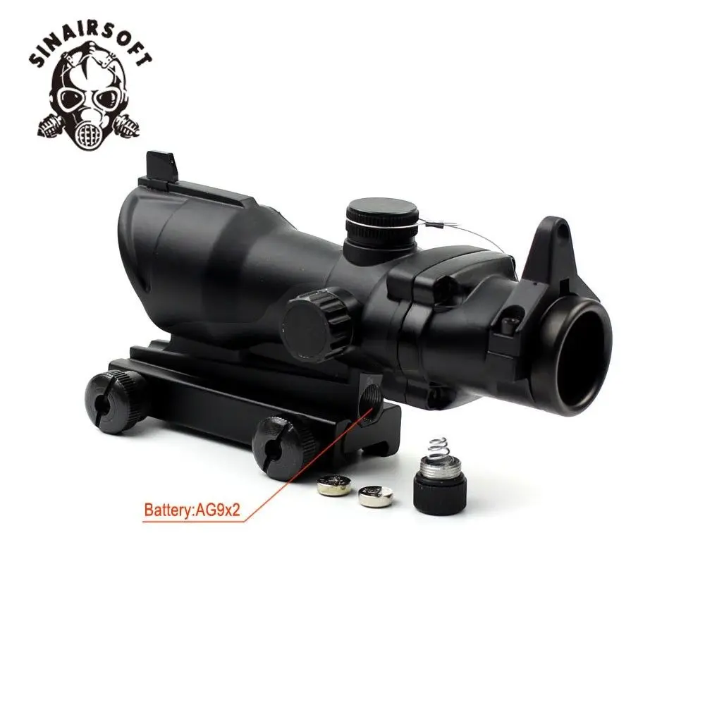 SINAIRSOFT тактическая подсветка 1x32 красный/зеленый точка зрения ж/железные прицелы с Пикатинни для винтовки Сфера страйкбол охота