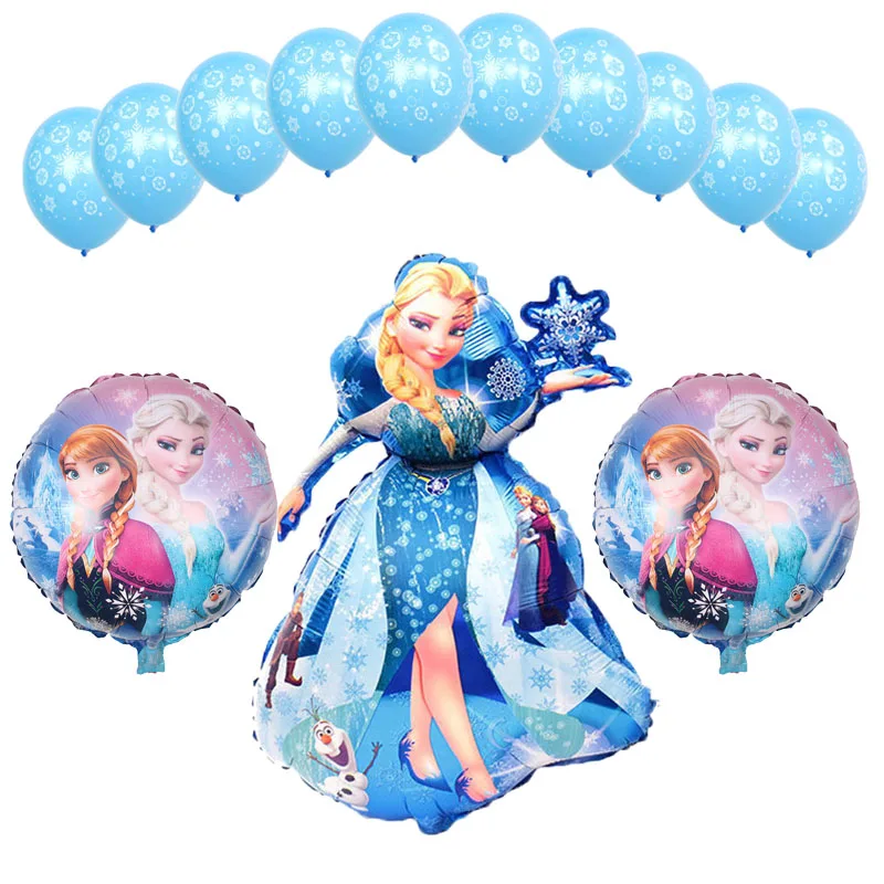 13 шт./лот Эльза и Анна Принцесса фольга Воздушные шары мультфильм зеркало