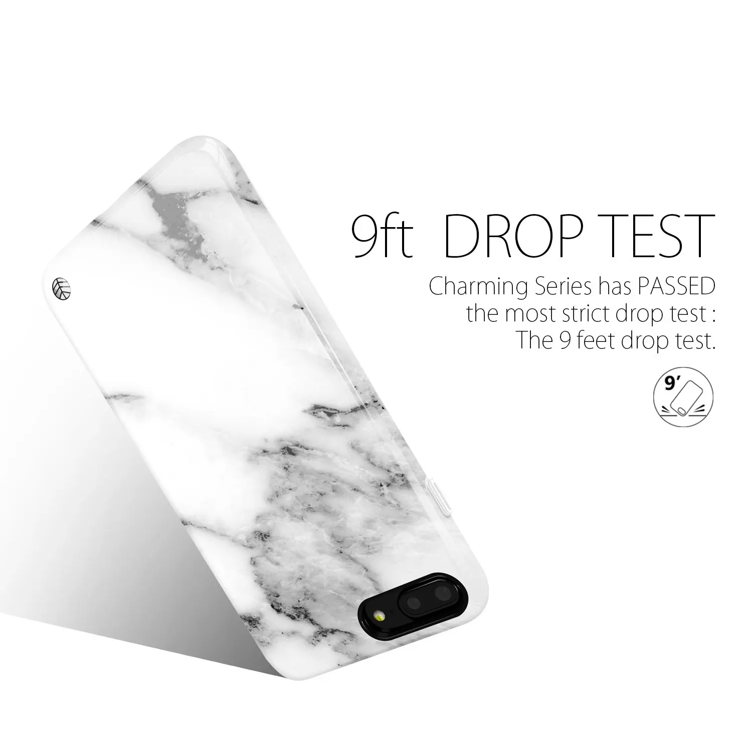 Akna Charming Series for iPhone 8 Plus / 7 Hybrid PC &amp Silicon Case 7PCS836F |