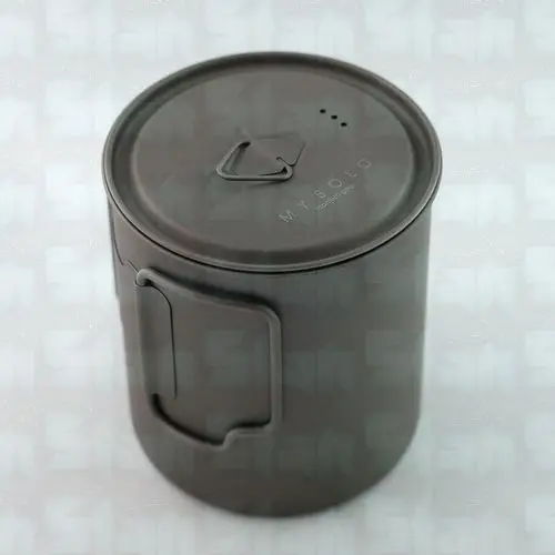 買取 純チタンカップマグポット屋外のピクニックキャンプ110グラム
