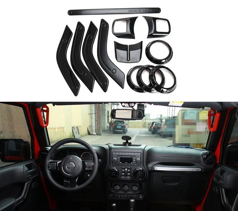 Аксессуары для Jeep Wrangler JK полный комплект отделки интерьера JKU 2011 2017 4 дверные