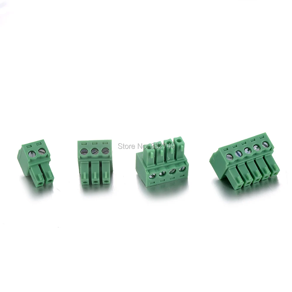 Хит продаж 5 шт. 4 P 3 81 мм 2EDG штекер PCB клеммный блок Соединитель 28 16 awg проводной