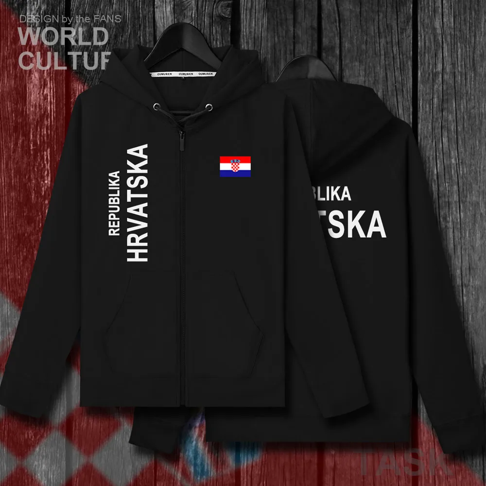 Хорватия Hrvatska хорватская HRV Croats мужские флисовые толстовки Зимний кардиган