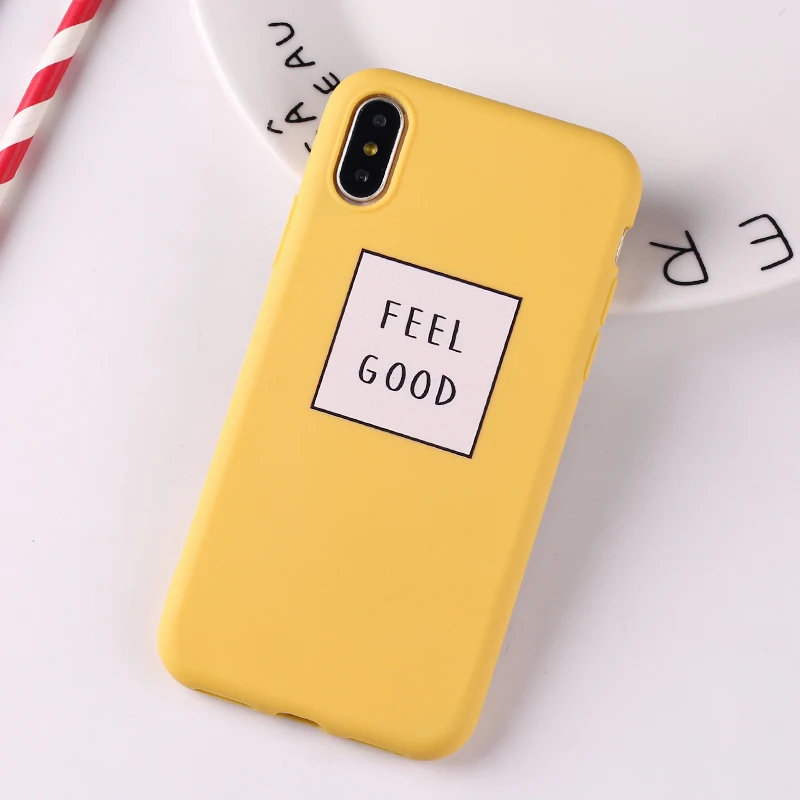18 Милый мягкий силиконовый чехол для iPhone 11 6S 5S SE 8 8Plus X XS Max 7 7Plus Happy Lucky Sunshine Tropical Funny Quote - Цвет: 18
