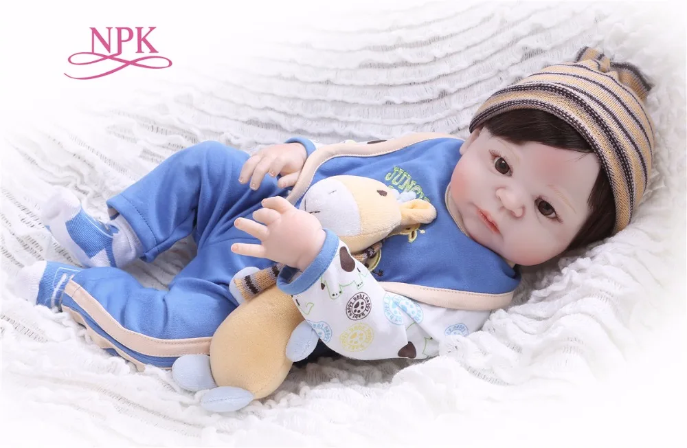 NPK 23 &quotbebes reborn menino полностью силиконовая кукла детские игрушки для детей подарок