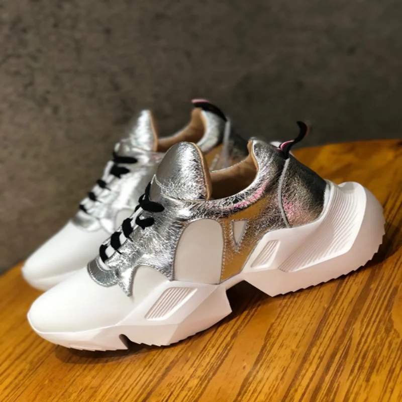 Кроссовки женские кожаные брендовые Роскошные повседневные мягкие удобные