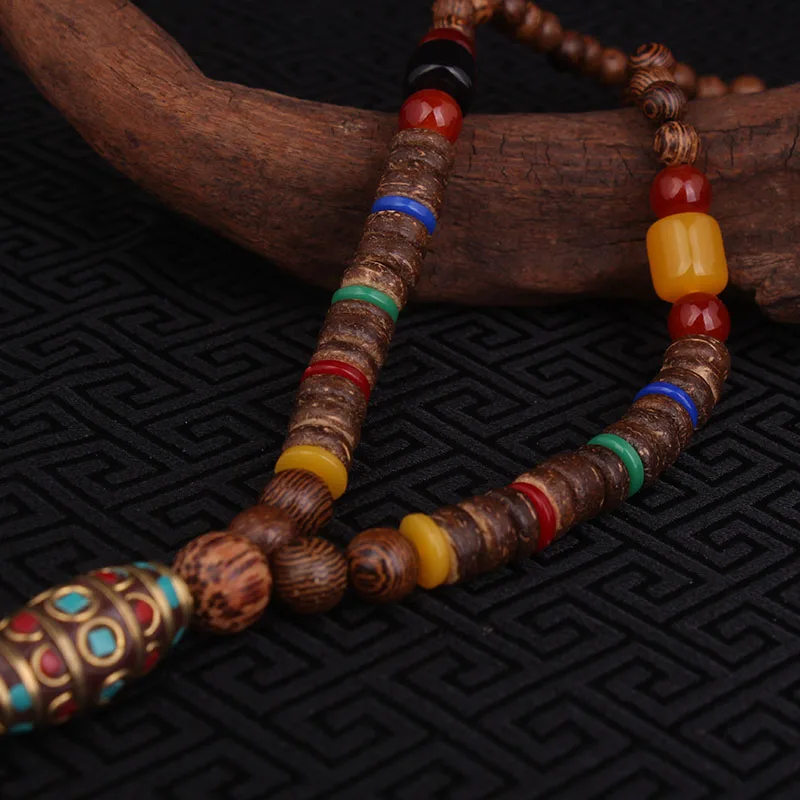 Модное ожерелье evade peace вышивка тибетский Будда винтажное со вставкой из Непала