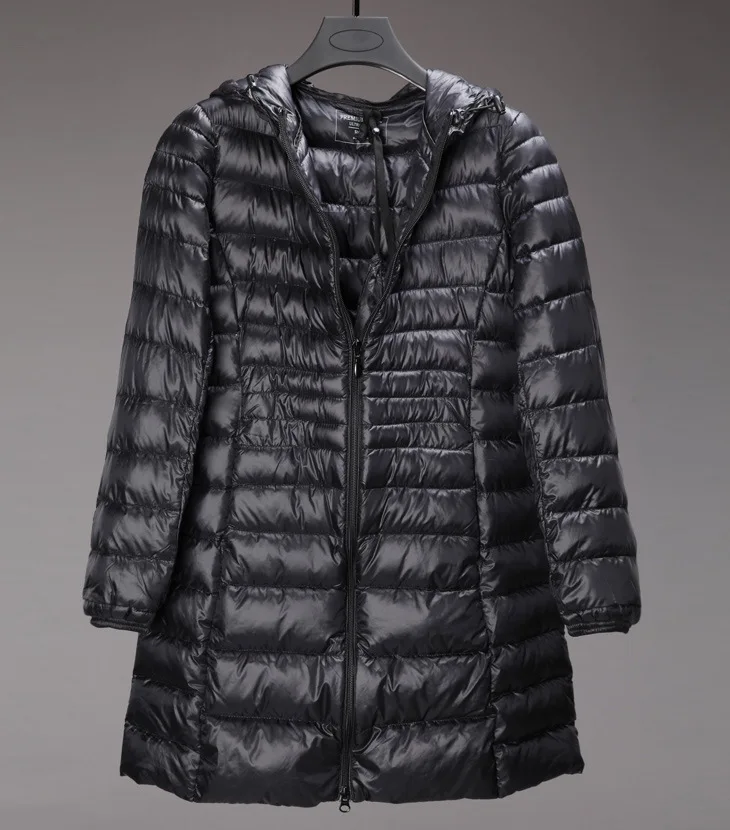 Женская куртка-пуховик на 90% белом утином пуху ультралегкие женские пуховики