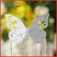 60pcs hot sale wedding decorations place cards customized wine glasses cards laser cutting paper party decor