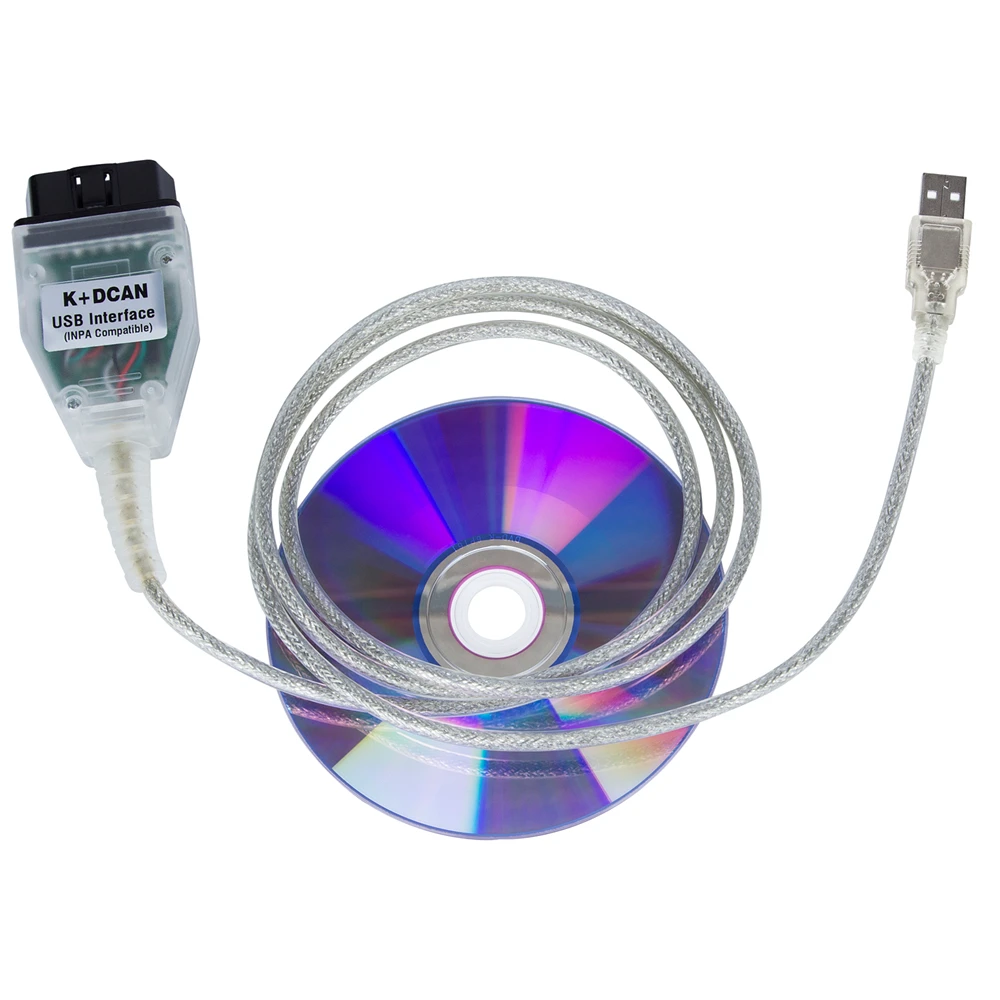OBD 2 USB кабели для bmw Inpa Ediabas K + DCAN интерфейс диагностический инструмент BMW E46 INPA CAN