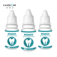 3pcs lanthome teeth whitening essence 10ml dental whitener white bright bleach teeth smoke coffee tea stain remover oral hygiene