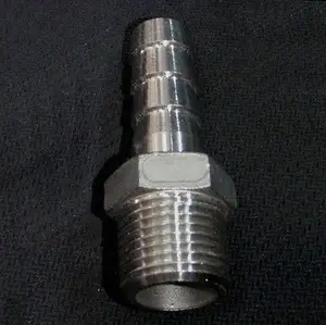 Штуцер для шланга ID 40 мм x 1,12 дюйма, наружная резьба BSP 304, нержавеющая сталь стальной соединитель, Соединительный фитинг для топлива, газа, воды