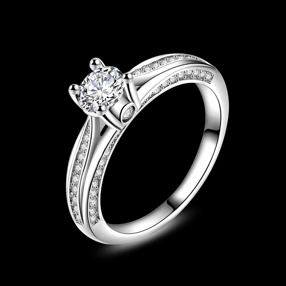 Масонское бесконечное обручальное кольцо Plata-color jewelry AAA CZ кольца для женщин JZ68
