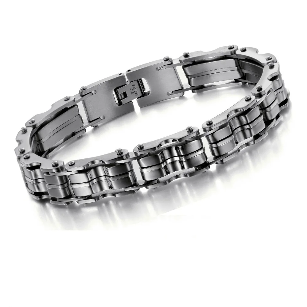 Ouriner jewelry браслет из нержавеющей стали Для мужчин серебряный цвет 23 см подарок