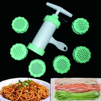 1 set large noodle maker manual machine green kitchen tools pasta maker spaghetti maker pates machine vegetable pressing machine