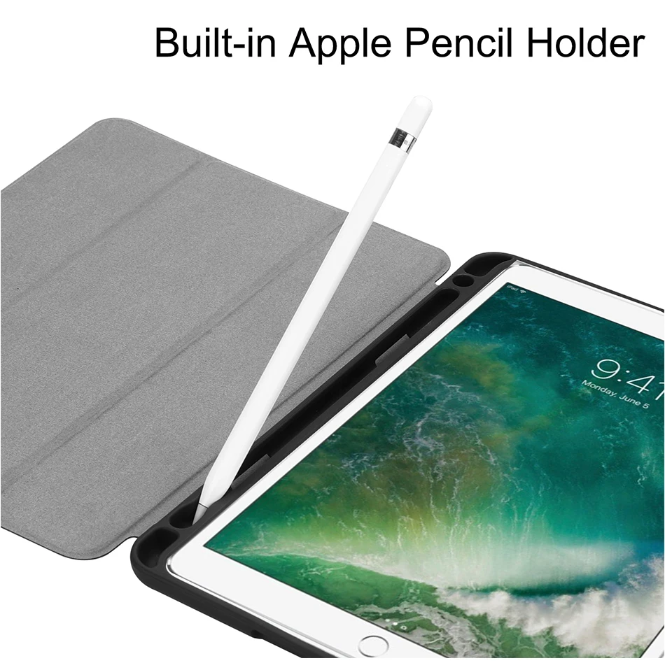 Чехол MTT для iPad Air Pro, 10,5 дюймов, дюйма, дюйма, чехол с карандашом, мягкая задняя панель из искусственной кожи ТПУ, откидная подставка, чехол для планшета