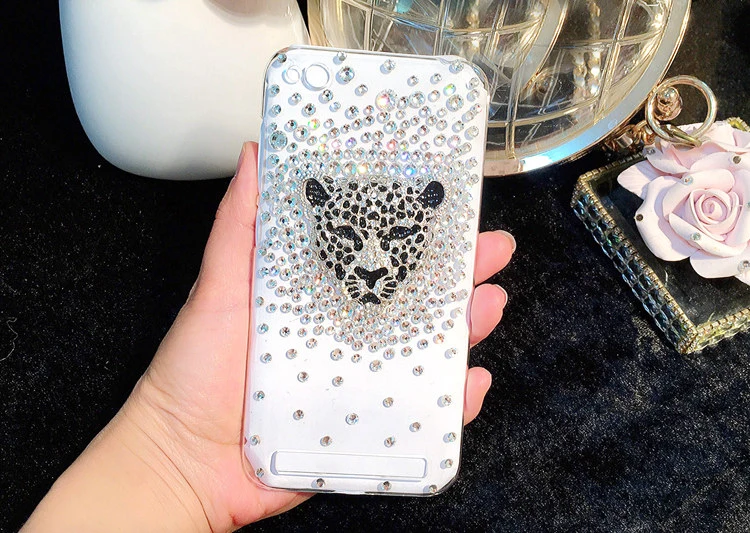 Чехол со стразами для Xiaomi Redmi Note 6 7 8 8T 7A 8A 6A Pro K30 K20 Pocophone F1 4X Leopard | Мобильные телефоны