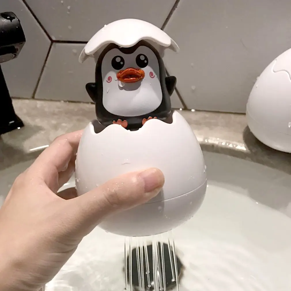 Детская игрушка для купания утиный Пингвин яйцо спрей воды разбрызгиватель