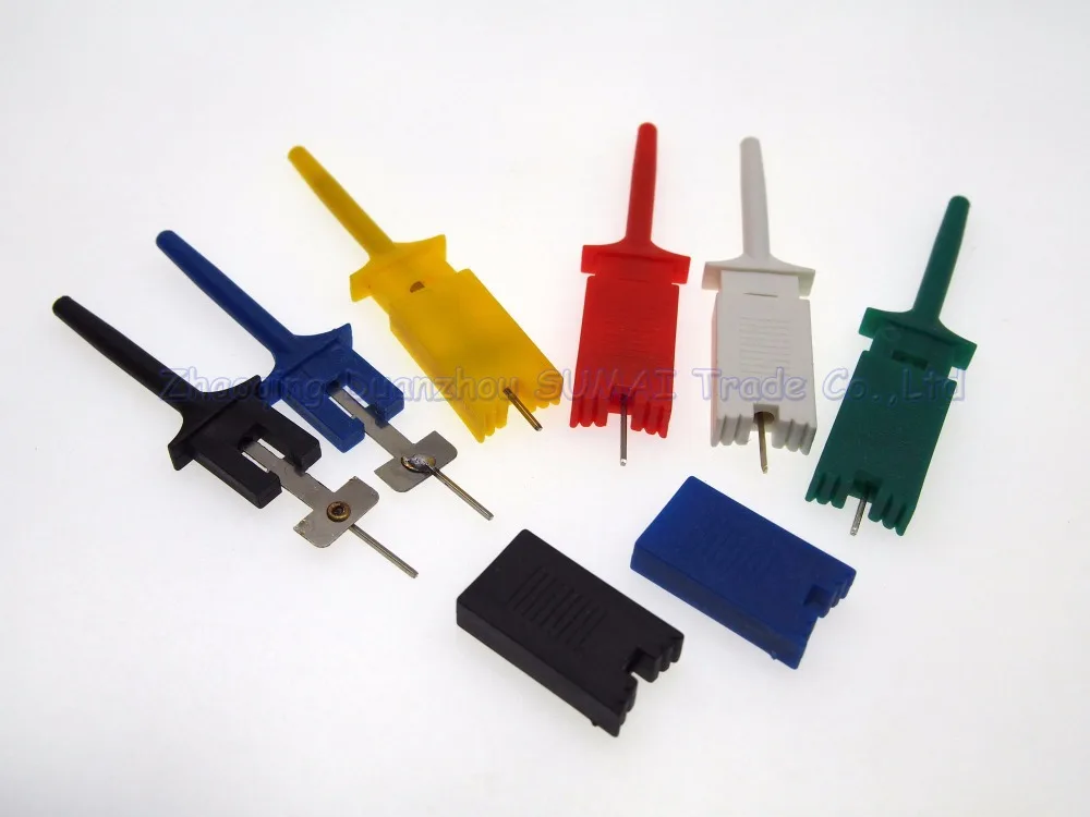 Зажим для тестового крючка крюк измерительного щупа SMD IC мультиметра тестовые зажимы логического